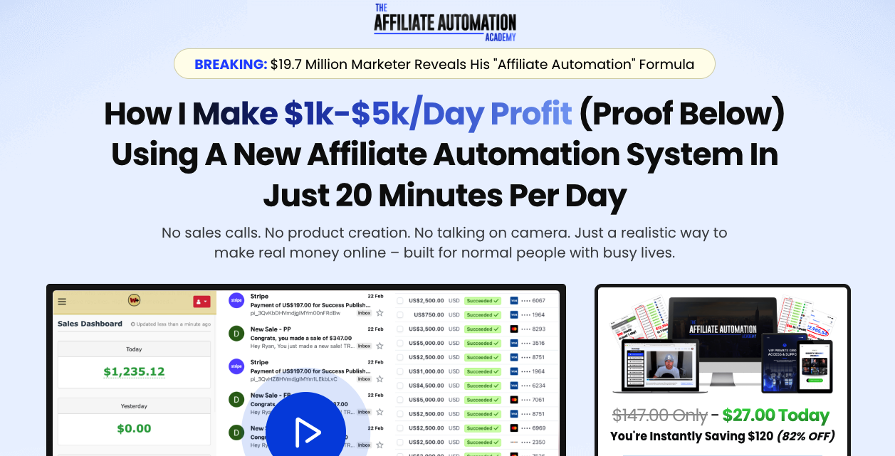 affiliate automation academy website