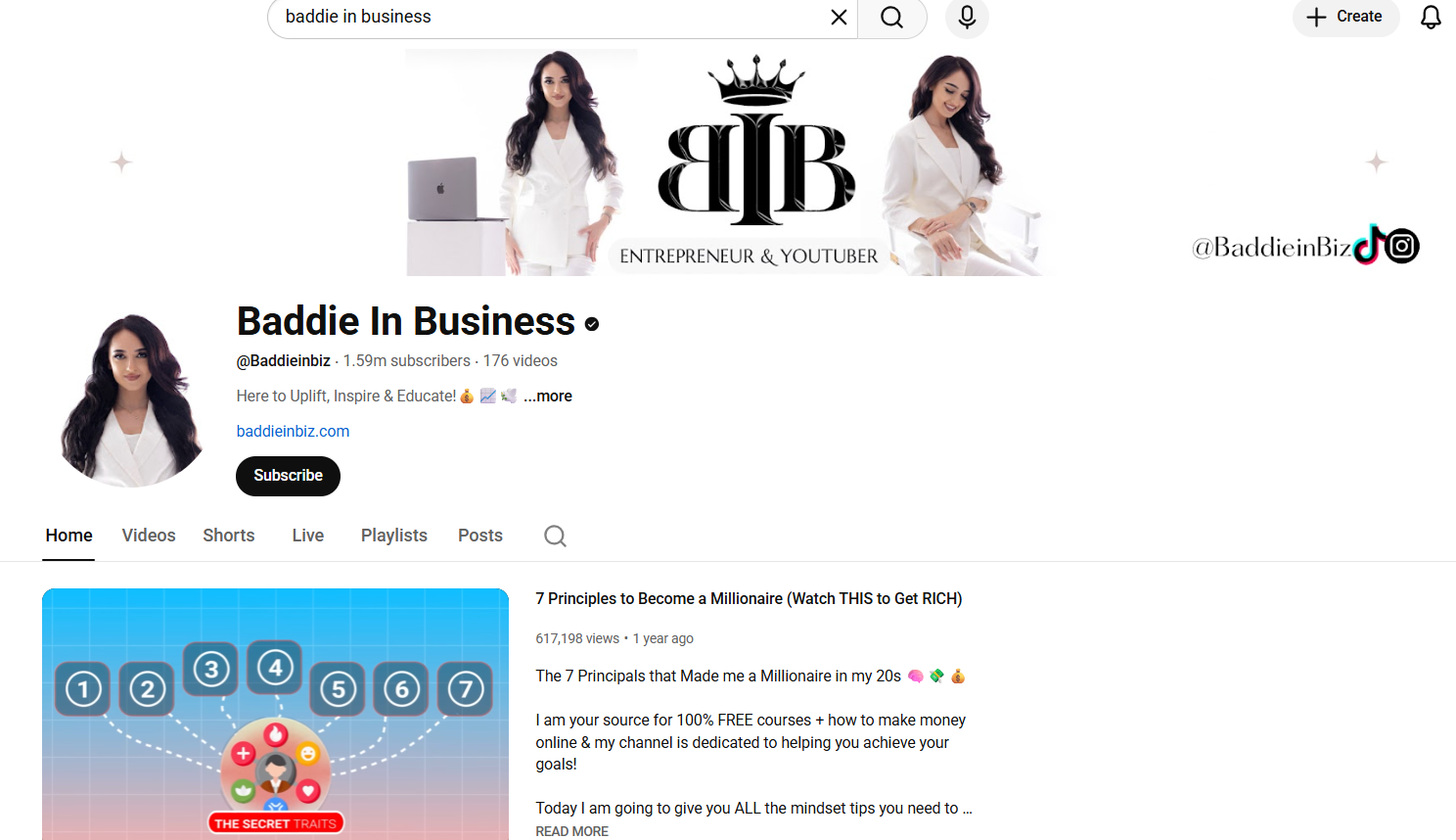 baddieinbusinessyoutubechannel