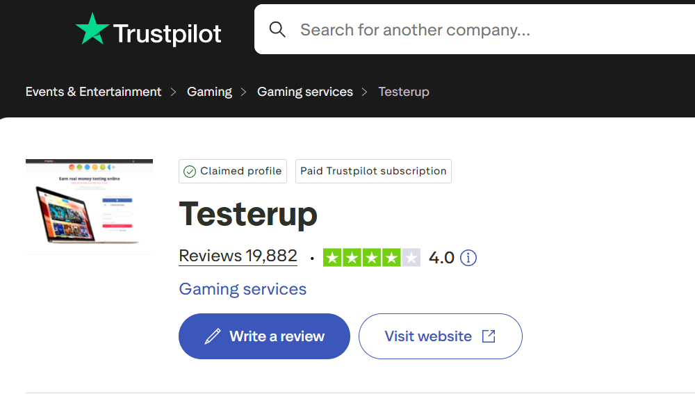 testerup trustpilot
